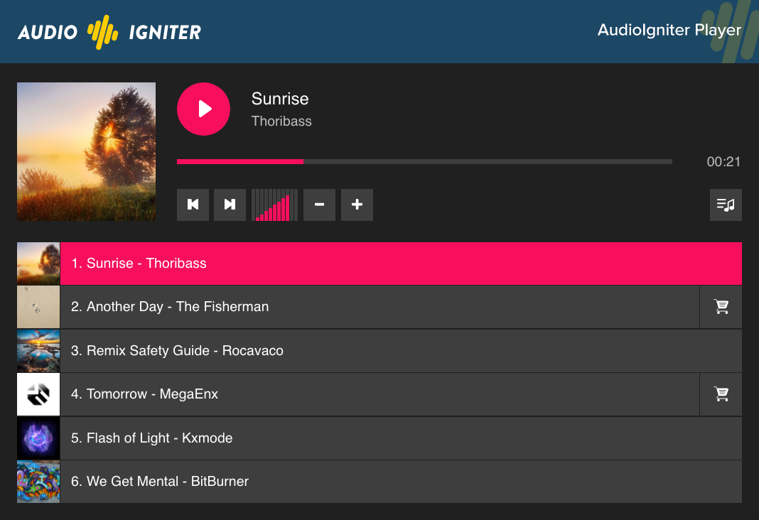 wordpress插件之AudioIgniter Music Player(音频播放器)-墨非网