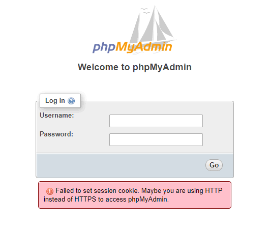 解决Failed to set session cookie. Maybe you are using HTTP instead of HTTPS to access phpMyAdmin-墨非网